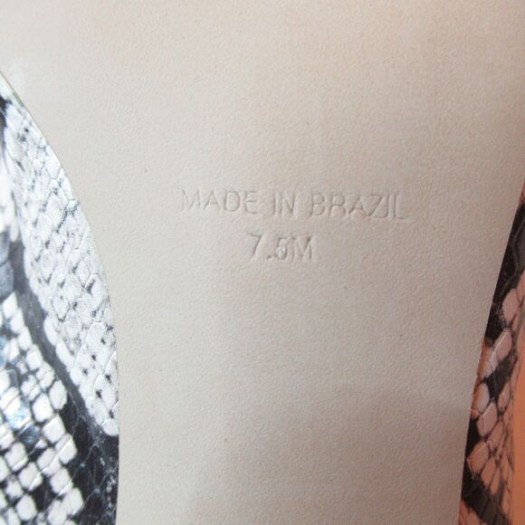 Steve Madden Women's Slip-On Peep Toe 3.5 Inch-Heels Size (7.5) Snake Print NWOB - Picture 7 of 8